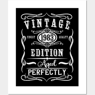 Vintage 1983 40th Birthday Posters and Art